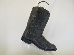 Cowtown Mens Size 7 D Gray Leather Roper Cowboy Western Boots